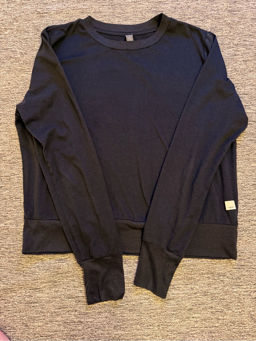 Vuori Black Crewneck Tee